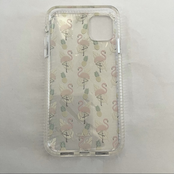 Clear Flamingo Apple IPhone 11 Case - Picture 2 of 3